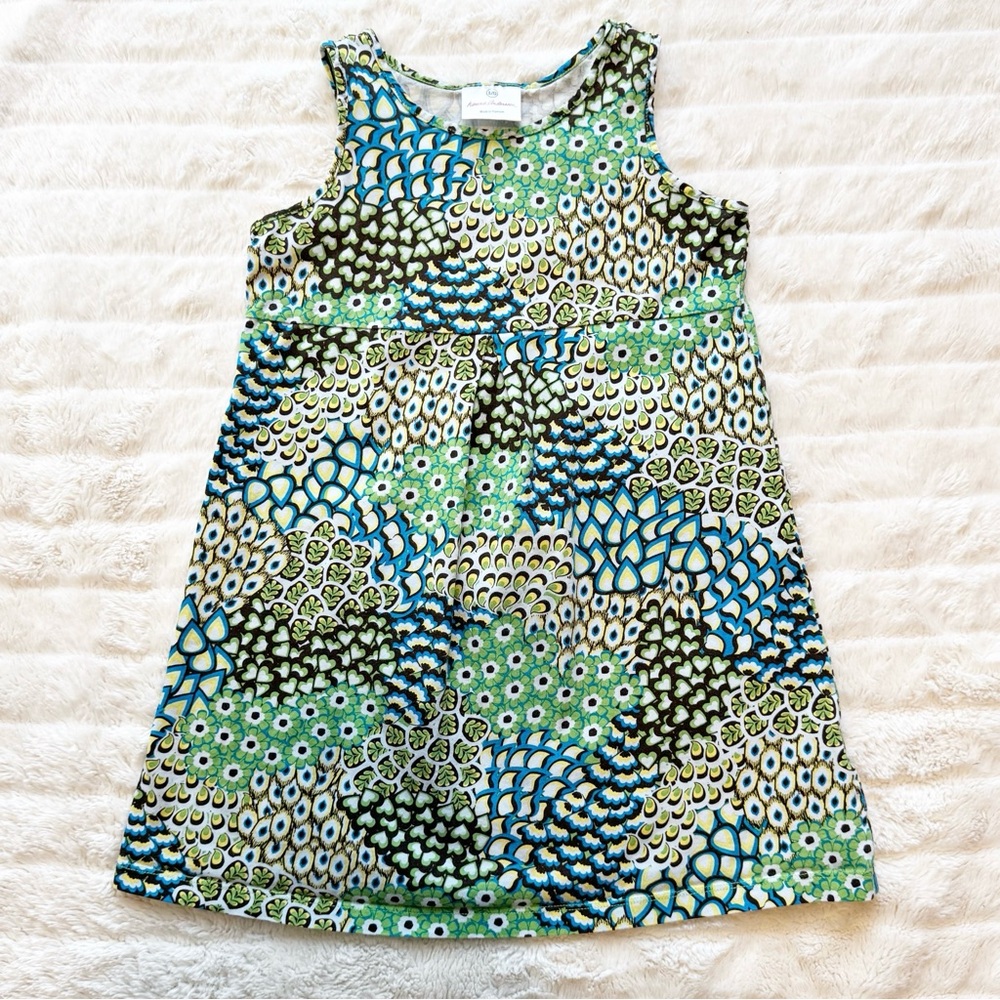 Hanna Andersson Floral Peacock Pattern Size 120 (6-7)